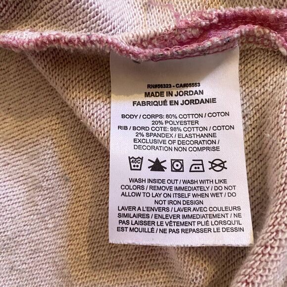 Nike Girls Sportswear Crew‎ Short Sleeve Sweatshirt Magic Flamingo Pink Size XL - Picture 5 of 5